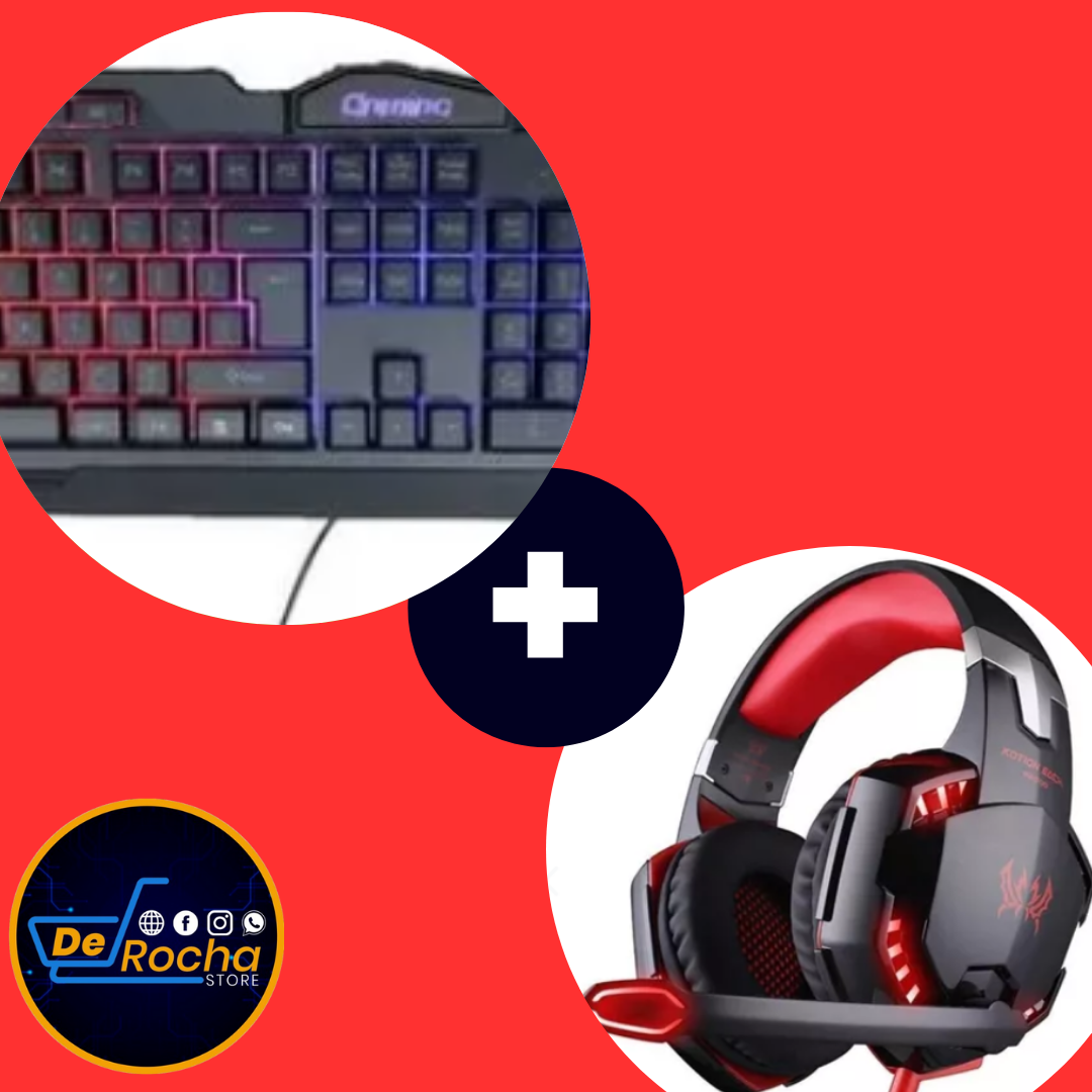 combo teclado+diadema gamer